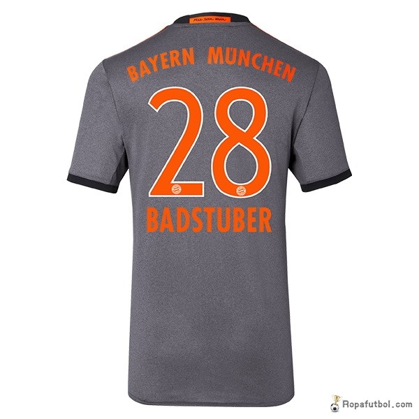 Camiseta Bayern de Múnich Replica Segunda Ropa Badstuber 2016/17 Gris